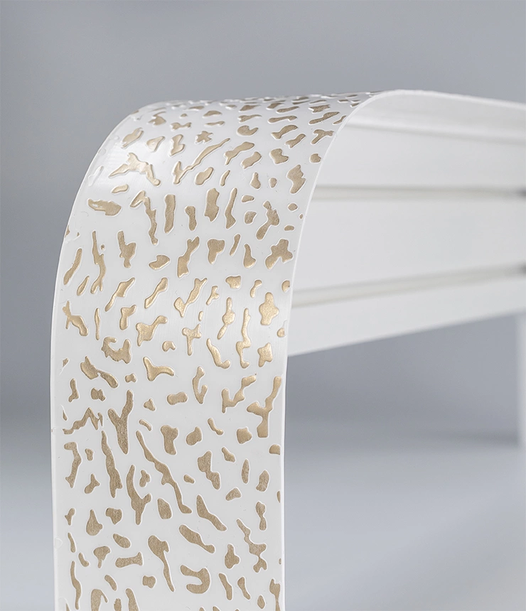 фото Карниз потолочный Капелла 2-х рядный с поворотами, латунь 200 см