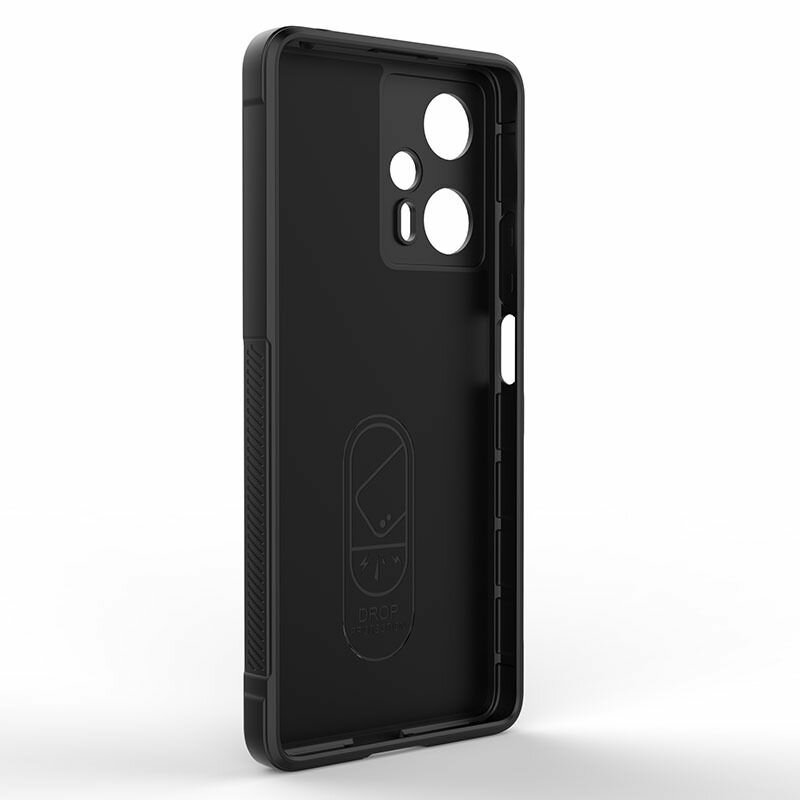 Противоударный чехол Flexible Case для Poco F5 черный — фото 1