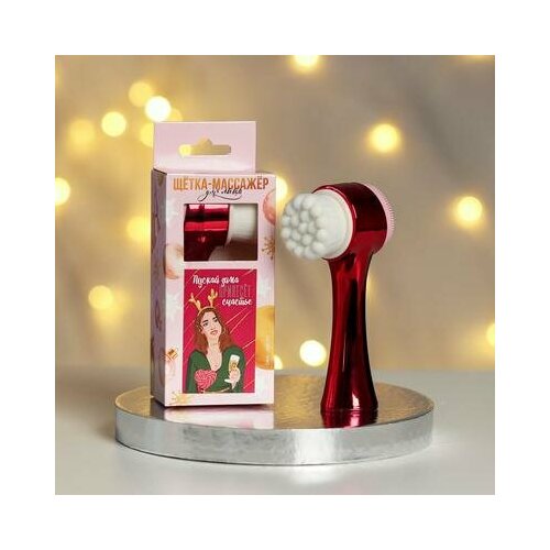 Щётка-массажёр для лица Пускай зима принесет счастье 16 х 65 см Art beauty 53900₽