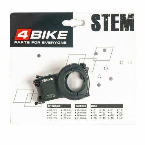 Вынос 4Bike TDS-D623 35 мм 0 318 мм Черный 2900₽