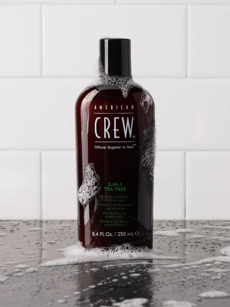 Гель для душа, шампунь и кондиционер American Crew 3-in-1 Tea Tree, 250 мл