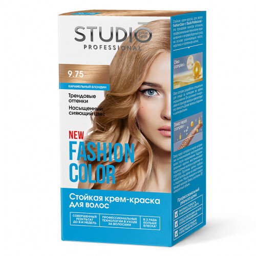 Краска для волос Studio Professional Fashion Color 9.75 карамельный блонд