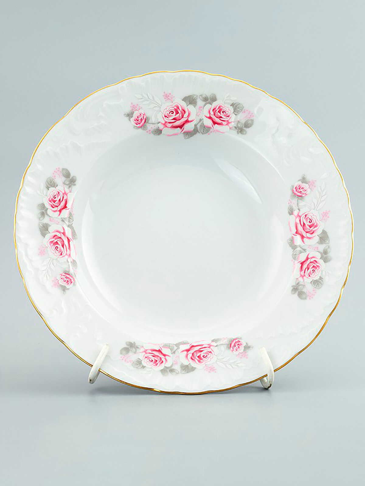 фото Тарелки глубокие 4 шт CMIELOW Rococo, фарфоровые, 22,5 см