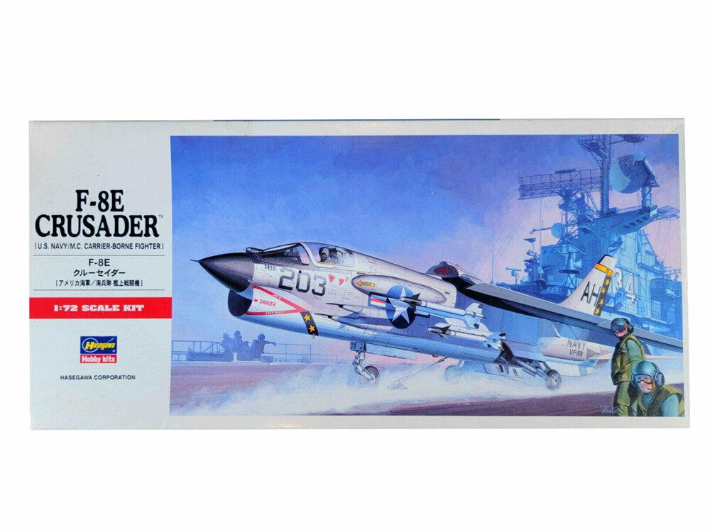 Hasegawa Сборная модель истребителя Vought F-8E Crusader C9 1:72 - #00339