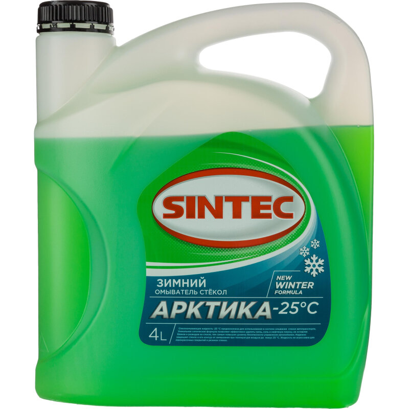Жидкость незамерзающая Sintec Арктика -25 С 4л фирм кан 3 уки/упаковка