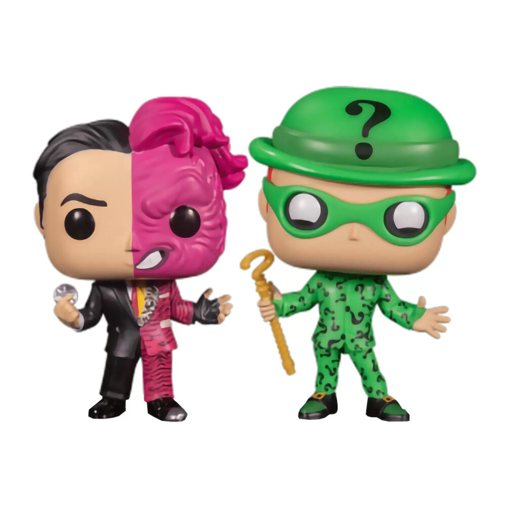 Фигурка Funko POP! Heroes DC Batman (1995) TwoFace & Riddler (GW) (Exc) 2PK 62479