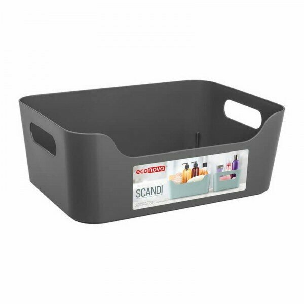 Корзина для хранения 46 л Scandi 270*190*105 мм серый