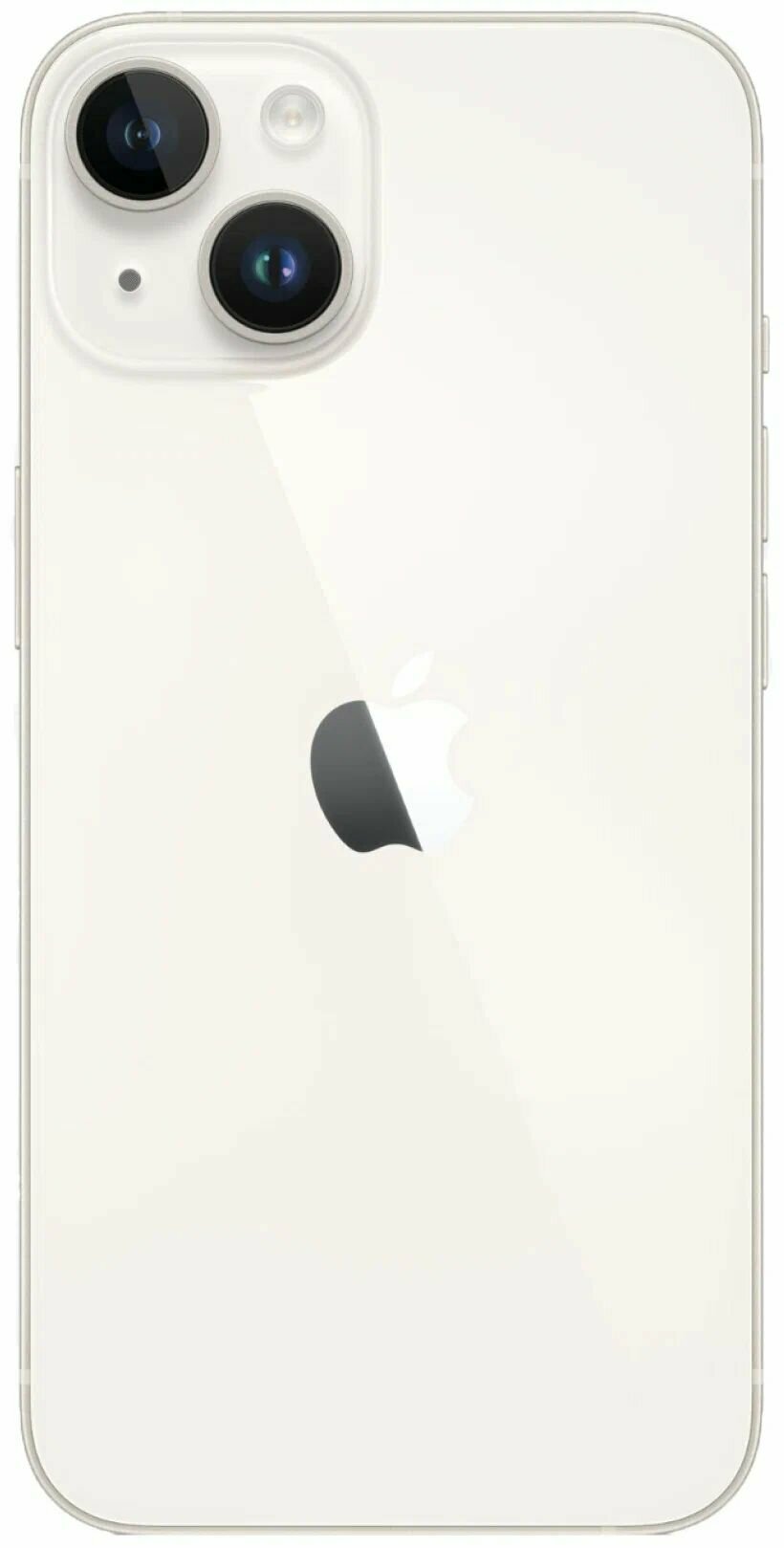 Смартфон Apple iPhone 14 128 ГБ Starlight Сияющая звезда, NanoSIM + eSIM, игровой процессор A15 Bionic, дисплей 6.1 Super Retina XDR, iOS 16, поддержка MagSafe быстрая зарядка, IP68 — фото 1