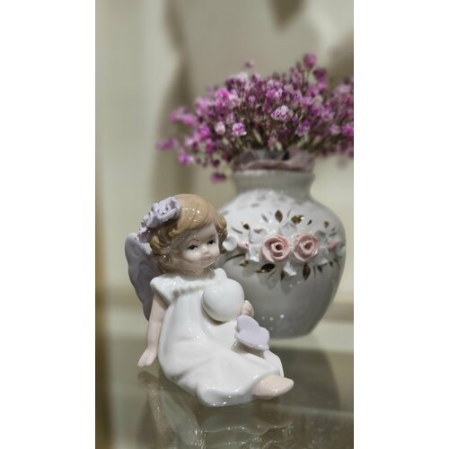 Красивый керамический ангел, декор и интерьер в дом.