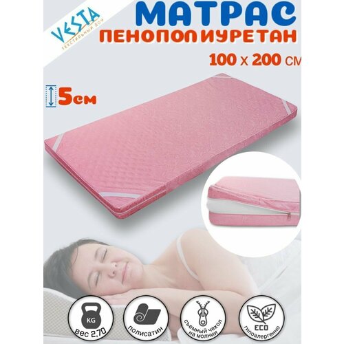 Матрас пенополиуретан 100х200х5см 4619₽