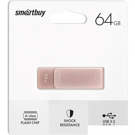 USB Flash SmartBuy M1 64GB (розовый)