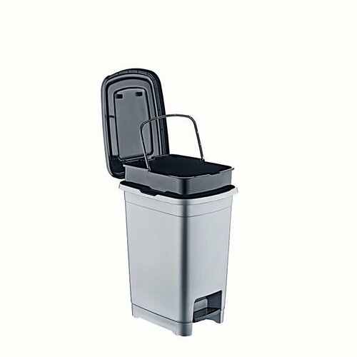 Бак для мусора Slim HobbyLife 10 литров с внутренним ведром с крышкой и педалью 2808₽