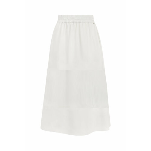 Юбка Armani Exchange, размер 10, белый юбка миди с поясом на талии i am studio l