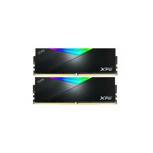 Оперативная память A-DATA Memory Module ADATA XPG Lancer RGB DDR5 Общий объём памяти 32Гб Module capacity 16Гб Количество 2 6400 МГц Множитель частоты шины 32 1.4 В RGB черный AX5U6400C3232G-DCLARBK