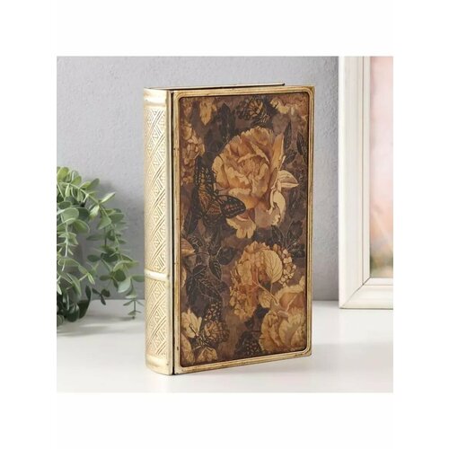 Шкатулка-книга Розы и бабочки Винтаж 26х16х5 см 2024₽