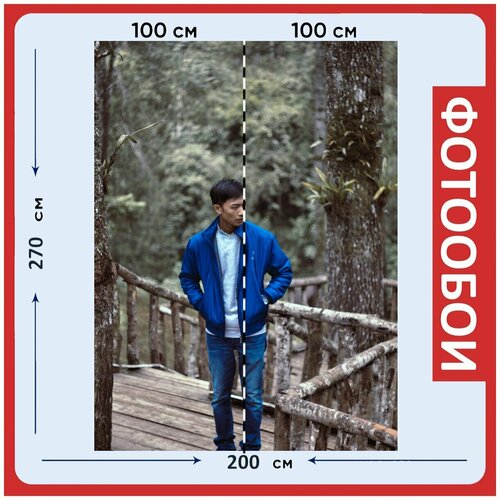 Фотообои Синий бандунг индонезия 200x270 см флизелиновыена стену 2960₽