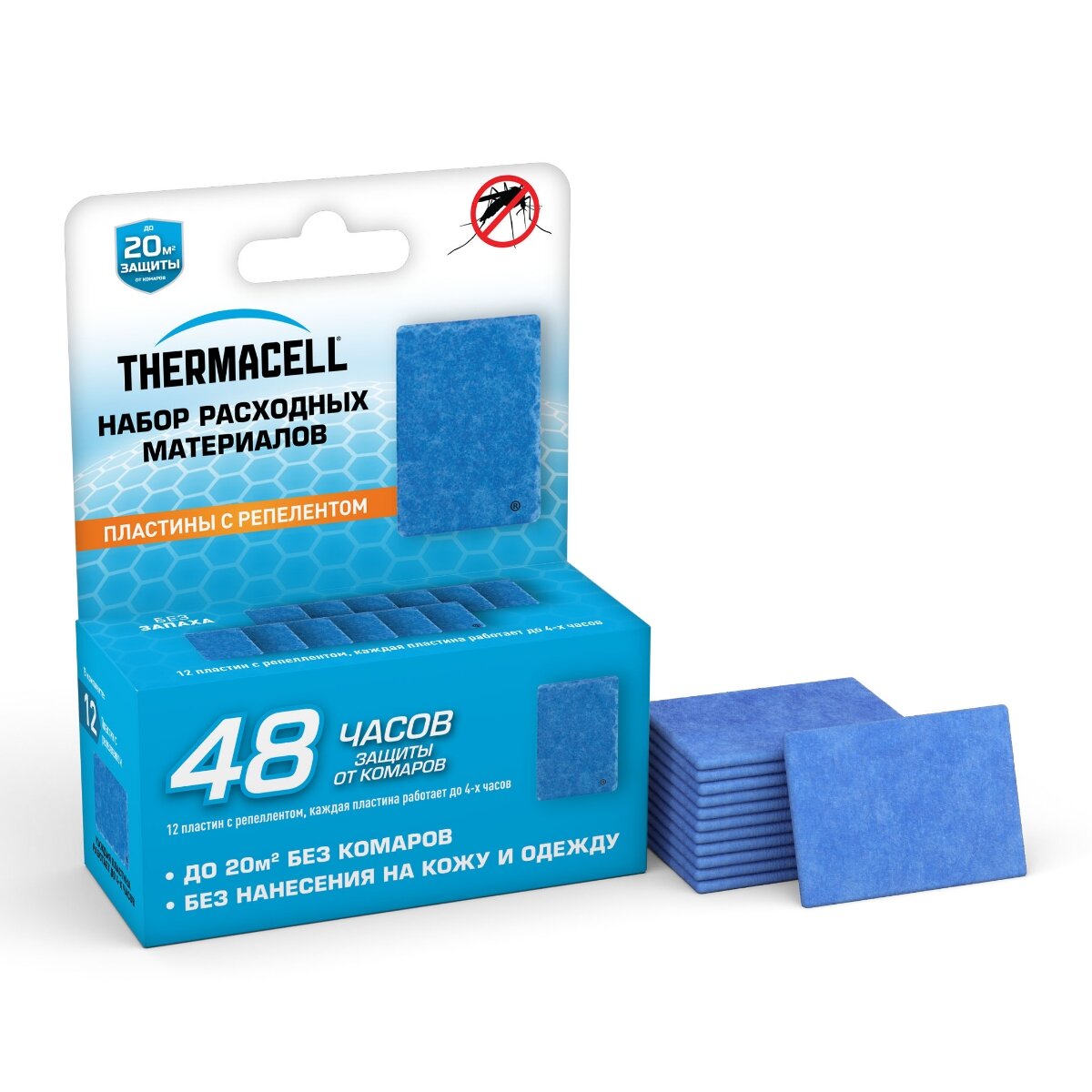 Thermacell Набор пластин Thermacell Backpacker Refills 12 шт для отпугивания насекомых