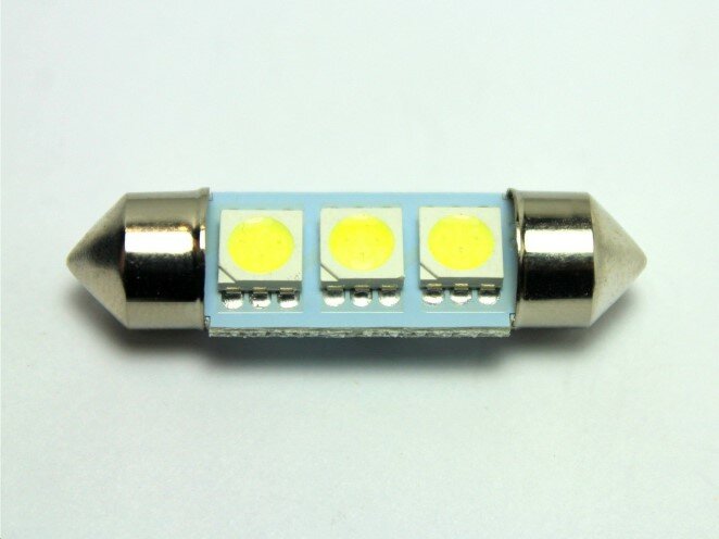 Лампа салонная 12V C5W T11 SV8.5 3 SMD 36мм