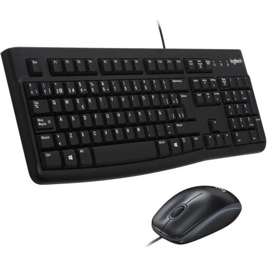 Комплект: клавиатура+мышь Logitech MK120 черный (920-002562)