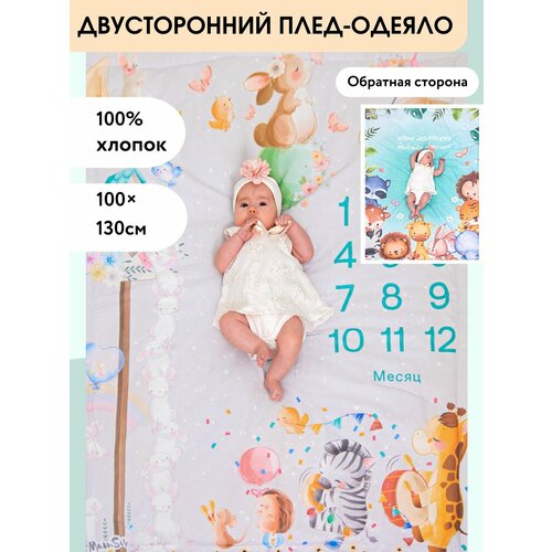 Плед для малыша фотоплед одеяло детское 1590₽