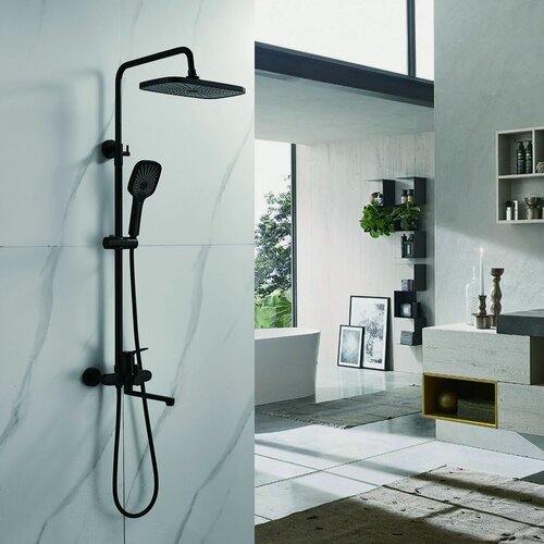 Изображение товара Душевая стойка со смесителем и тропическим душем Shevanik