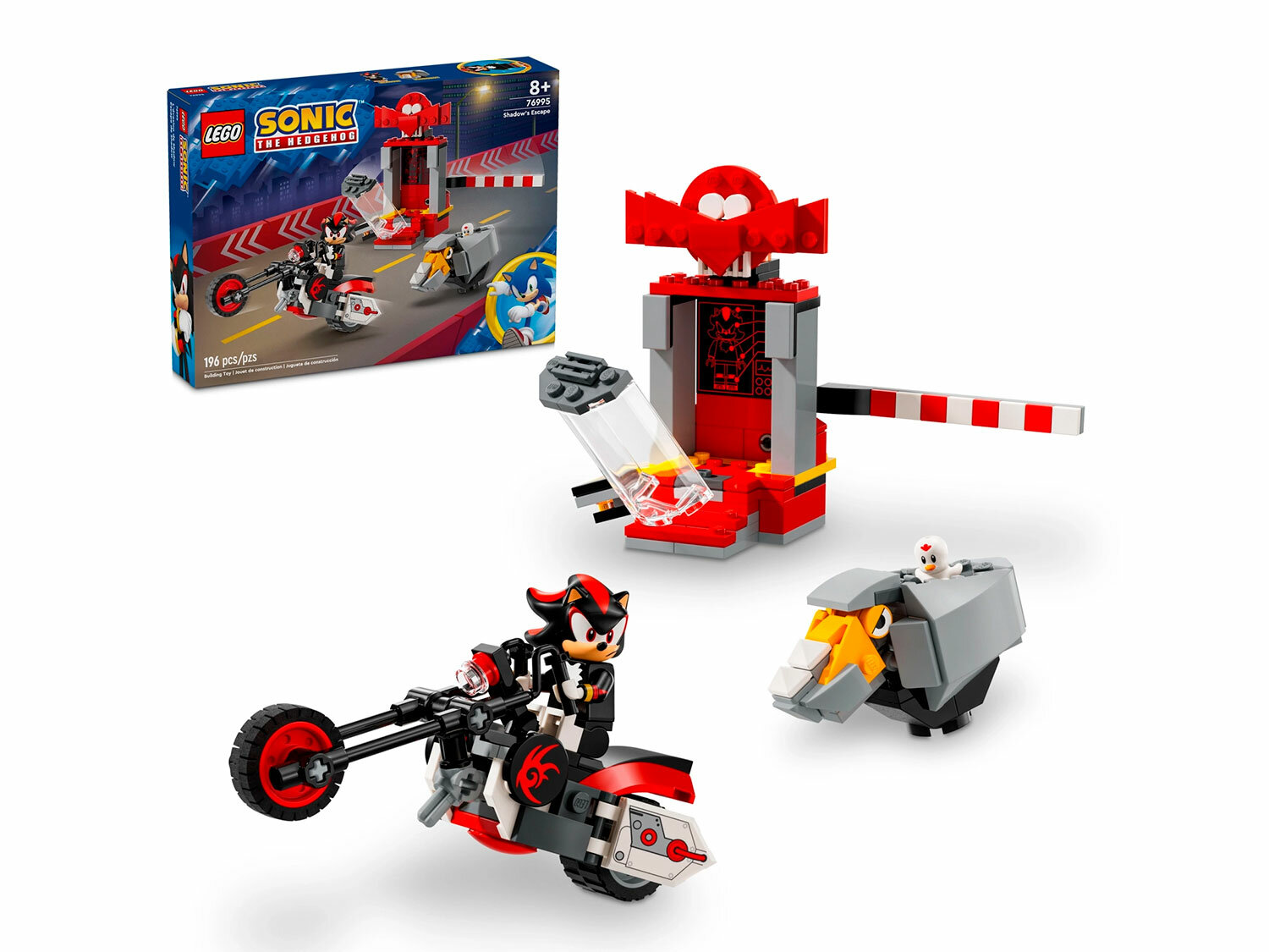 Конструктор LEGO Sonic the Hedgehog 76995 Побег ежа Шэдоу, 196 дет.