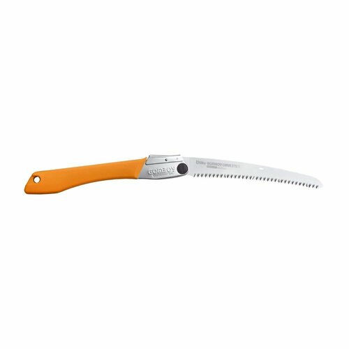 Пила складная ручная туристическая Silky Gomboy Curve 270мм; длина лезвия 27см желтый
