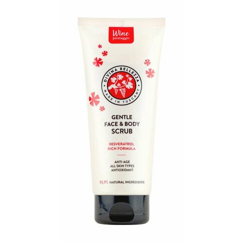 Деликатный скраб для лица и тела на основе красного вина Gentle FaceBody Scrub 200 мл 5242₽