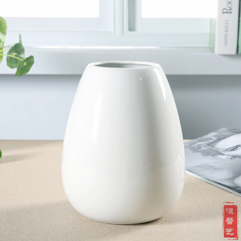 фото Ваза Hengxinyi 6759, гидропонная, керамическая, белая