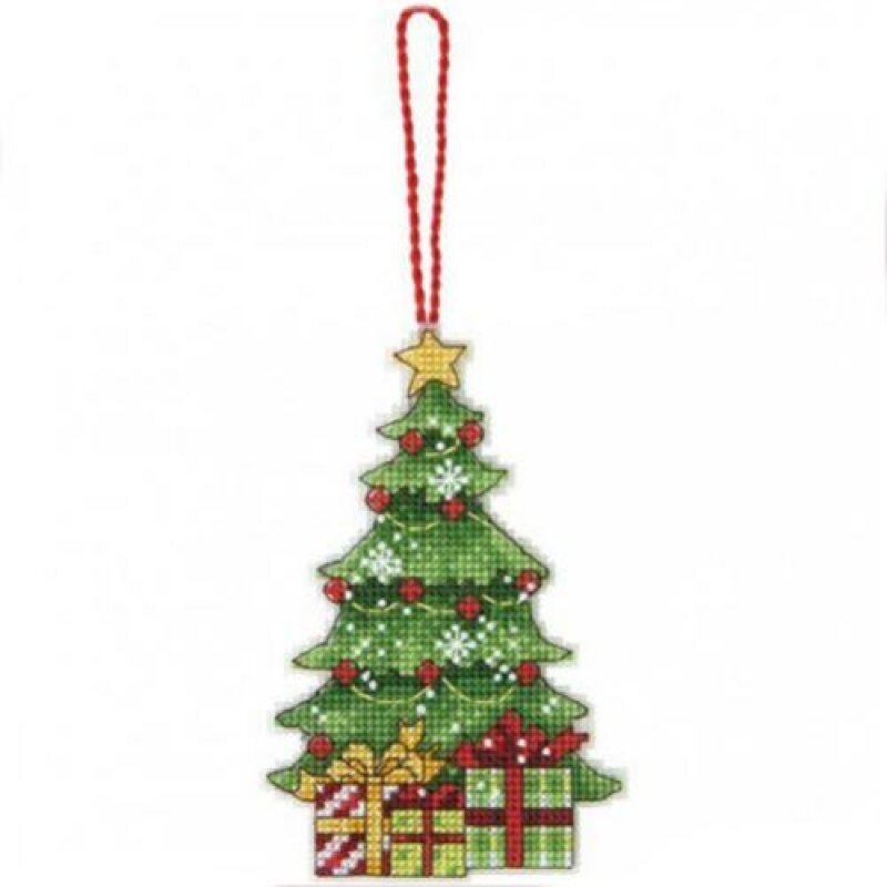 70-08898 Набор для вышивания крестом DIMENSIONS Tree Christmas Ornament "Рождественское украшение Елка"
