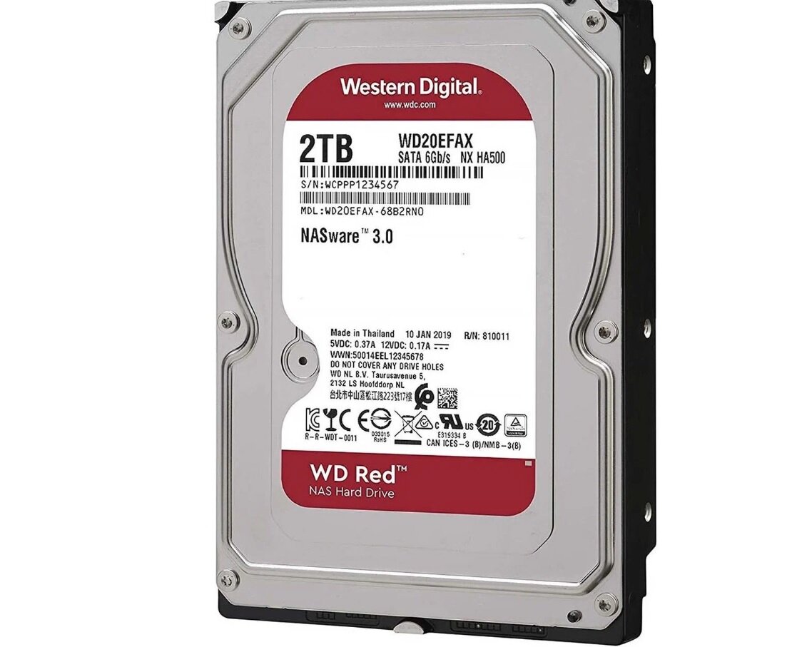 Жесткий диск Western Digital WD Red 2 ТБ WD20EFAX