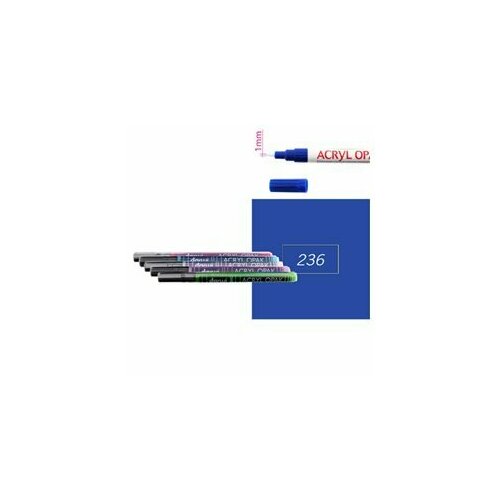 Темно-синий Акриловый маркер DARWI Acryl Opak 1мм 198₽