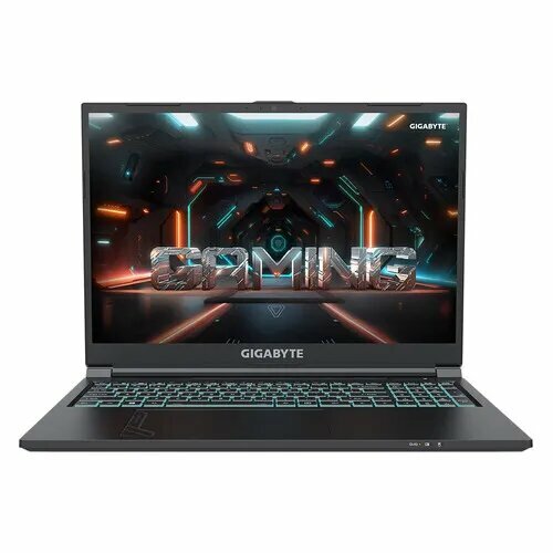Ноутбук игровой Gigabyte G6 16 2023 IPS Intel Core i7 13620H 24ГГц 10-ядерный 16ГБ DDR5 1ТБ SSD NVIDIA GeForce RTX 4050 для ноутбуков - 6 ГБ Free DOS черный mf-h2kz854kd 102190₽