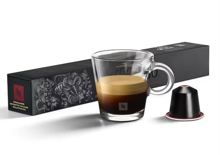 Кофе Оригинальные капсулы Nespresso Decaffeinato Ispirazione Ristretto для кофемашины Nespresso Original 10 капсул 1 упаковка
