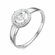 Кольцо Diamant online, белое золото, 585 проба, фианит