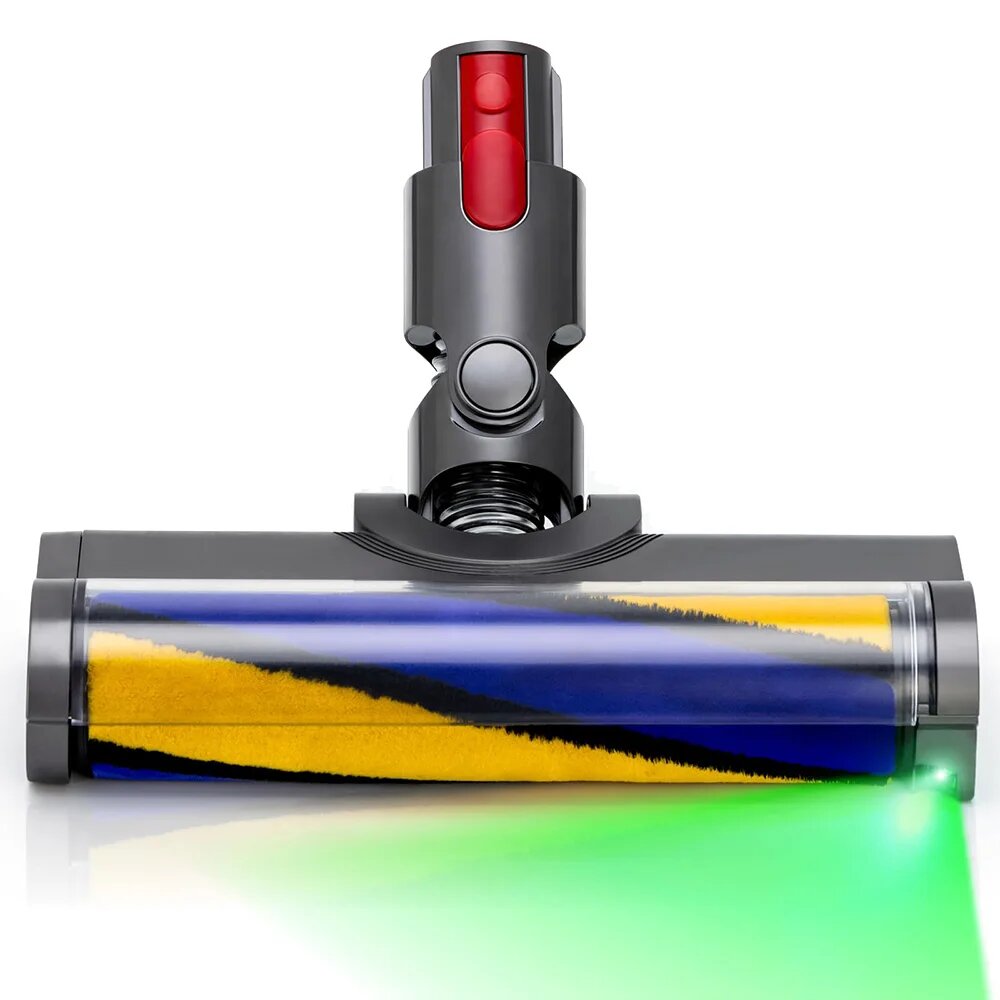 Лазерная щетка для Dyson V8 V15 V10 V11 V7, аксессуары, сменная головка роликовой щетки с зеленой пылью, светло-зеленые детали моторной головки, V7 V8 V10 V11 V15