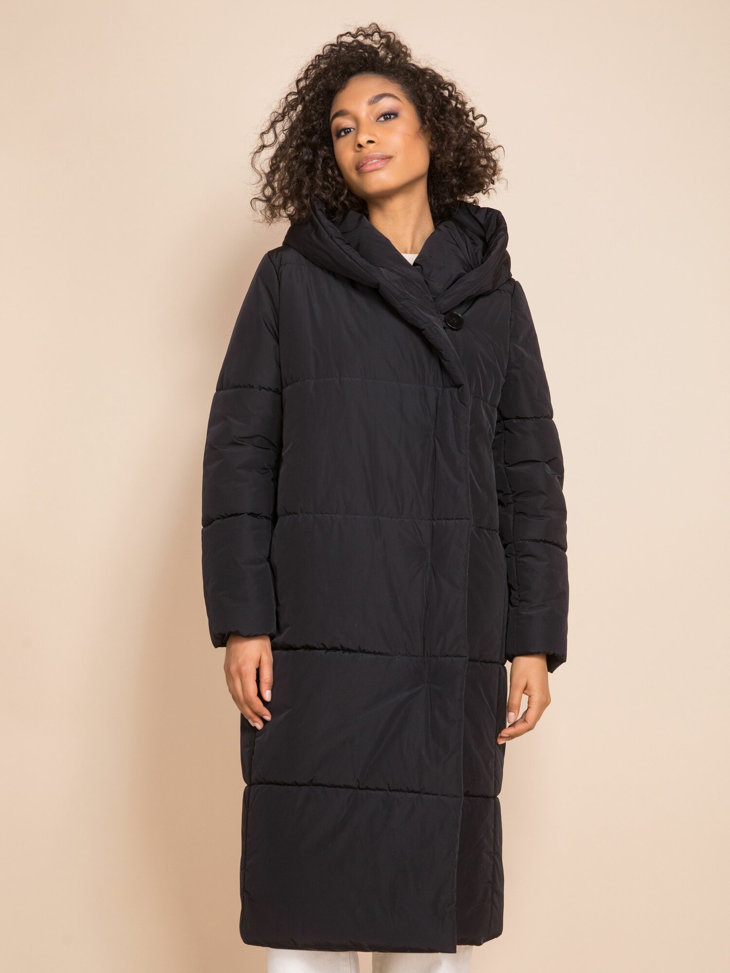 Пуховик Electrastyle Осень-зима 2024, размер 42, черный — фото 1