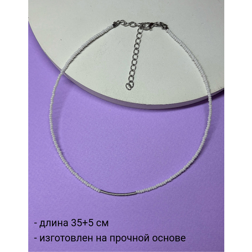 Чокер SIDORINA SOFIA ACCESSORIES бисер перламутр длина 32 см белый 300₽