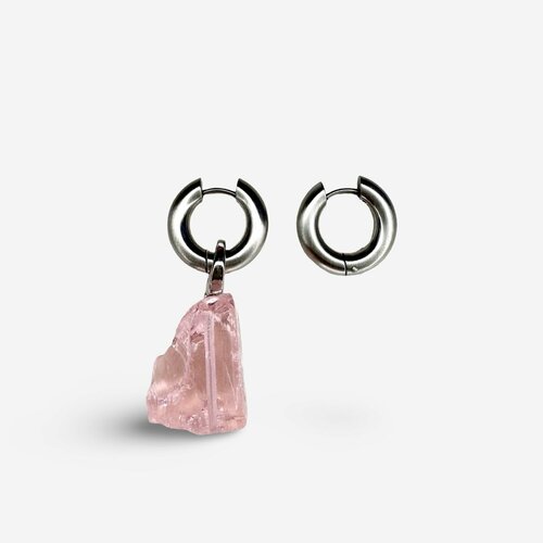 Серьги конго с подвесками 2SICK кварц розовый 3704₽