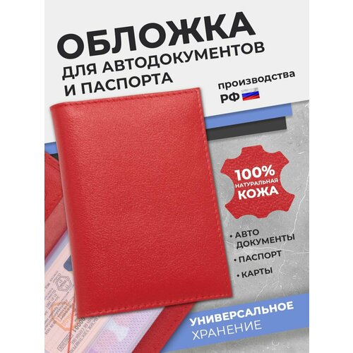 Обложка для автодокументов Angelaris красный 426₽