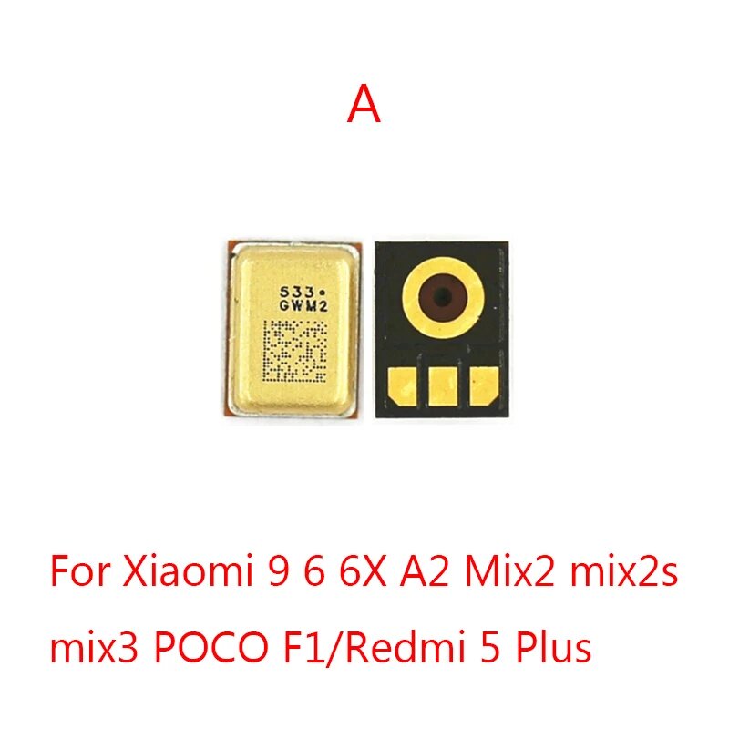 10-50 шт. Внутренний микрофонный динамик для Xiaomi 6 6X 11 10S CC9E Mix POCO X3 F1 Redmi 7A 8A 9A Note 8 9 10 11E K20 K30 K40 Pro Передатчик 20pcs A Type
