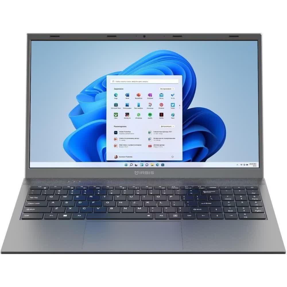 Ноутбук IRBIS Blizzard 15NBC1009, 15.6" (1920x1080) IPS/AMD Ryzen 7 5825U/16 ГБ DDR4/512 ГБ SSD/AMD Radeon Graphics/Windows 11 Pro, Серебристый (15NBC1009S)