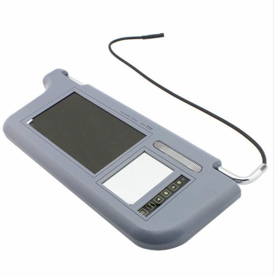 7 "2-Канальный Жк-монитор С Солнцезащитным Козырьком Для Dvd/Vcd/Gps/Tv Входа С правой стороны