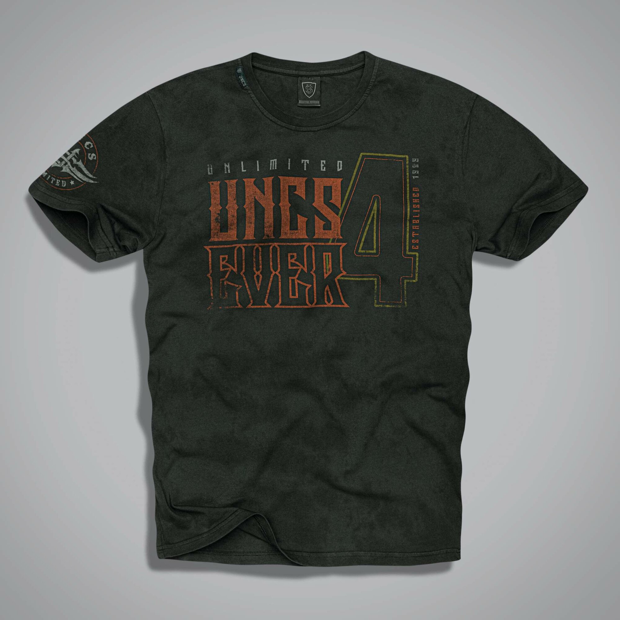 Футболка спортивная UNCS, размер 52, чёрный