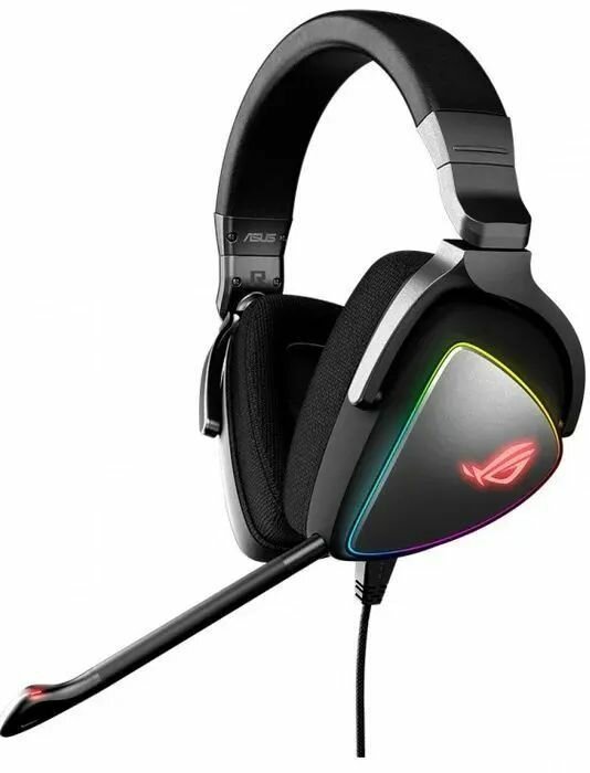 Гарнитура проводная ASUS ROG Delta USB Type-C / USB, Черный 90YH00Z1-B2UA00 - фото №1