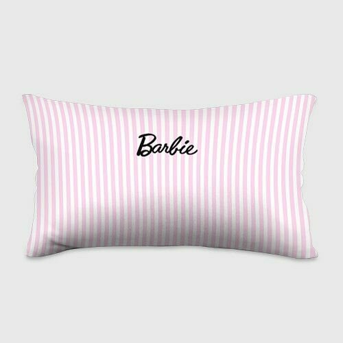 Barbie - классическая розово-белая полоска Прямоугольная подушка