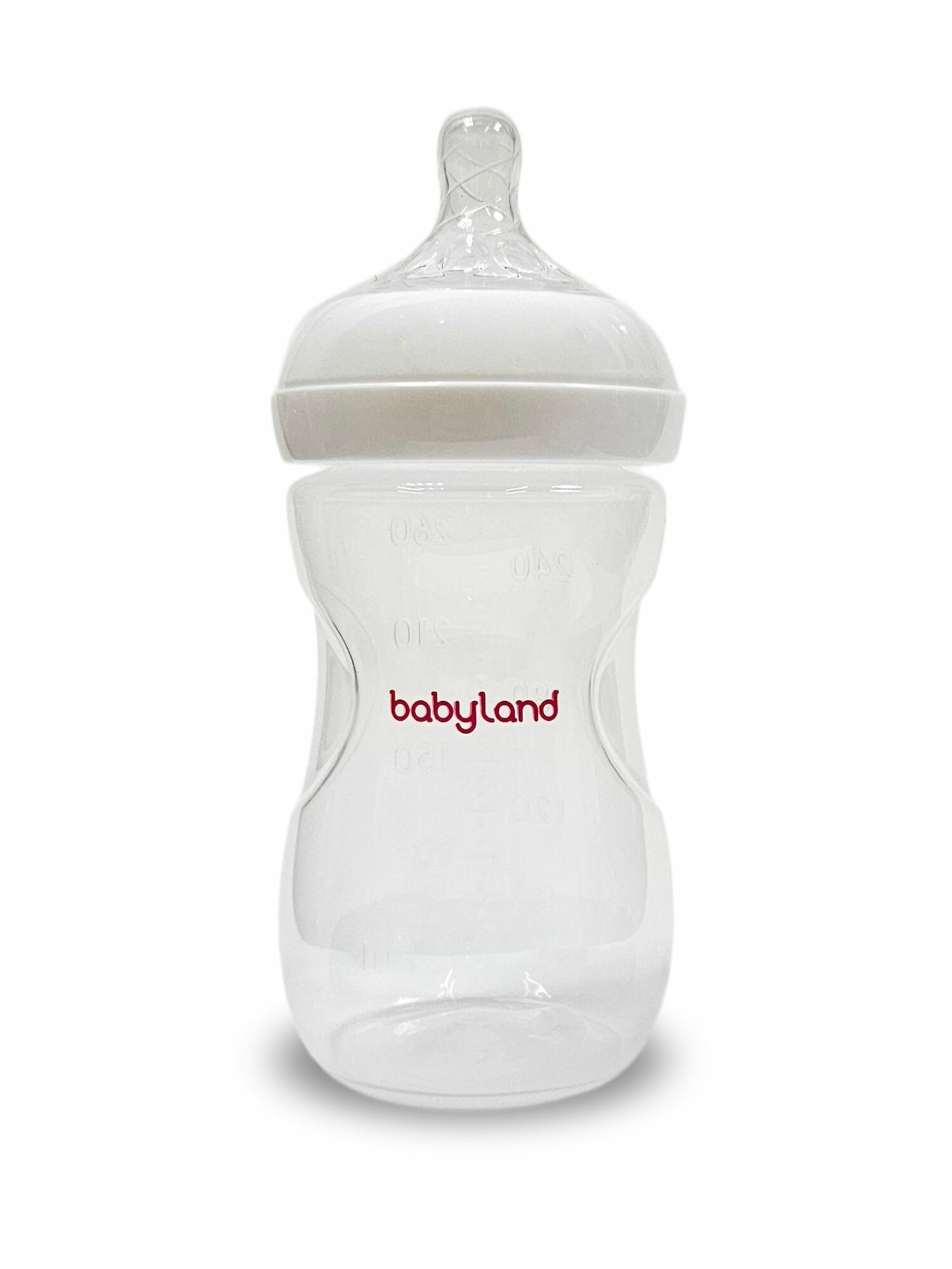 Бутылочка для кормления Baby Land 260мл широкая соска силикон 618мес