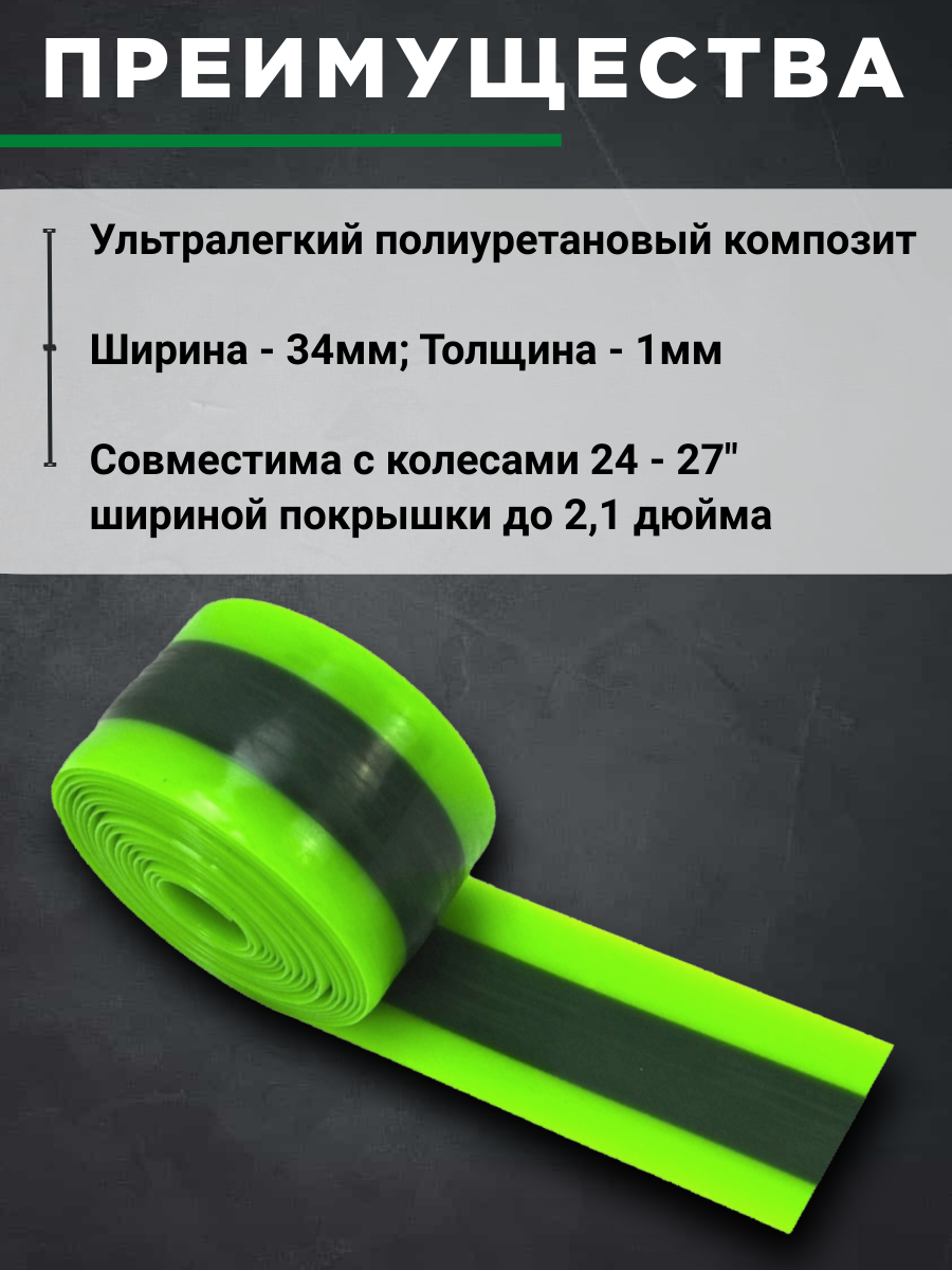 Лента для покрышки антипрокольная 24"-29" 2300х34мм — фото 1