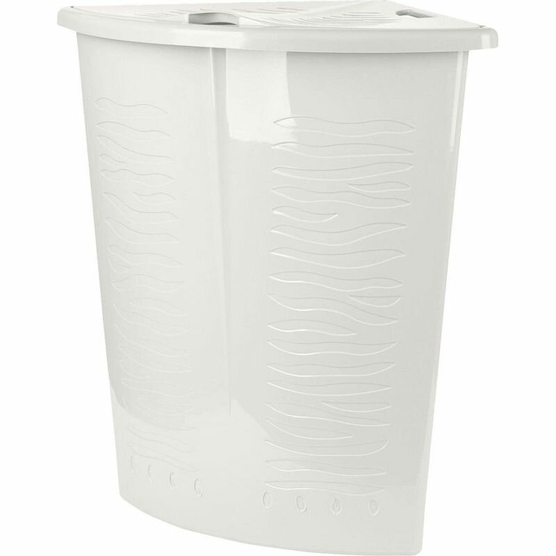 Корзина для белья Keeplex "Regular", 40 л, угловая, 50х37х54 см, цвет Белое облако (KL170011048)