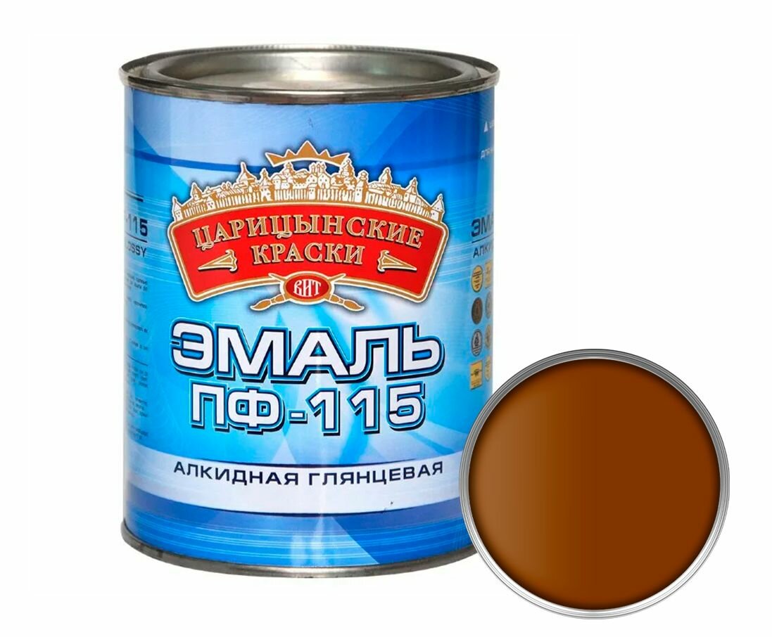 Эмаль ПФ-115 шоколад глянцевая 1,9 кг